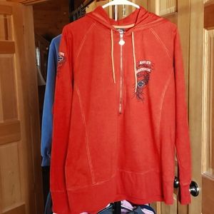 Harley-Davidson Red Hoodie Sweatshirt Great Condition